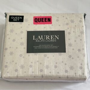 NWT Lauren Ralph Lauren 100% Cotton Queen Sheet Set